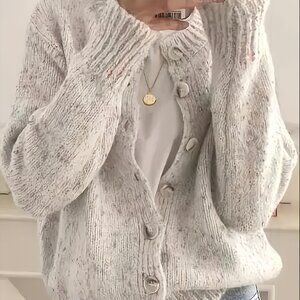 Apricot Casual Women's Elegant Cardigan Sweater